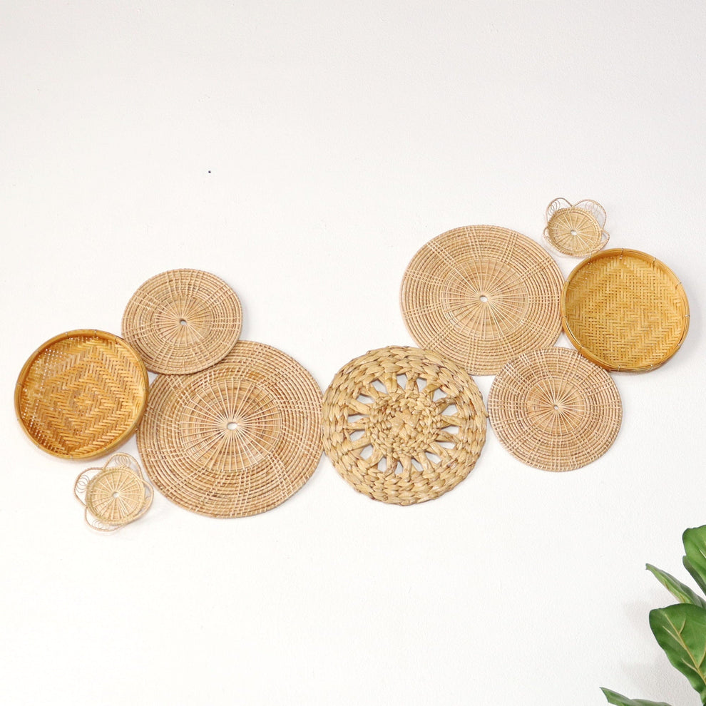 Pa Vi Ka -  Wall Hanging DeCor Set Of 9 By Thaihome | Wall Decor | Modishstore - 6