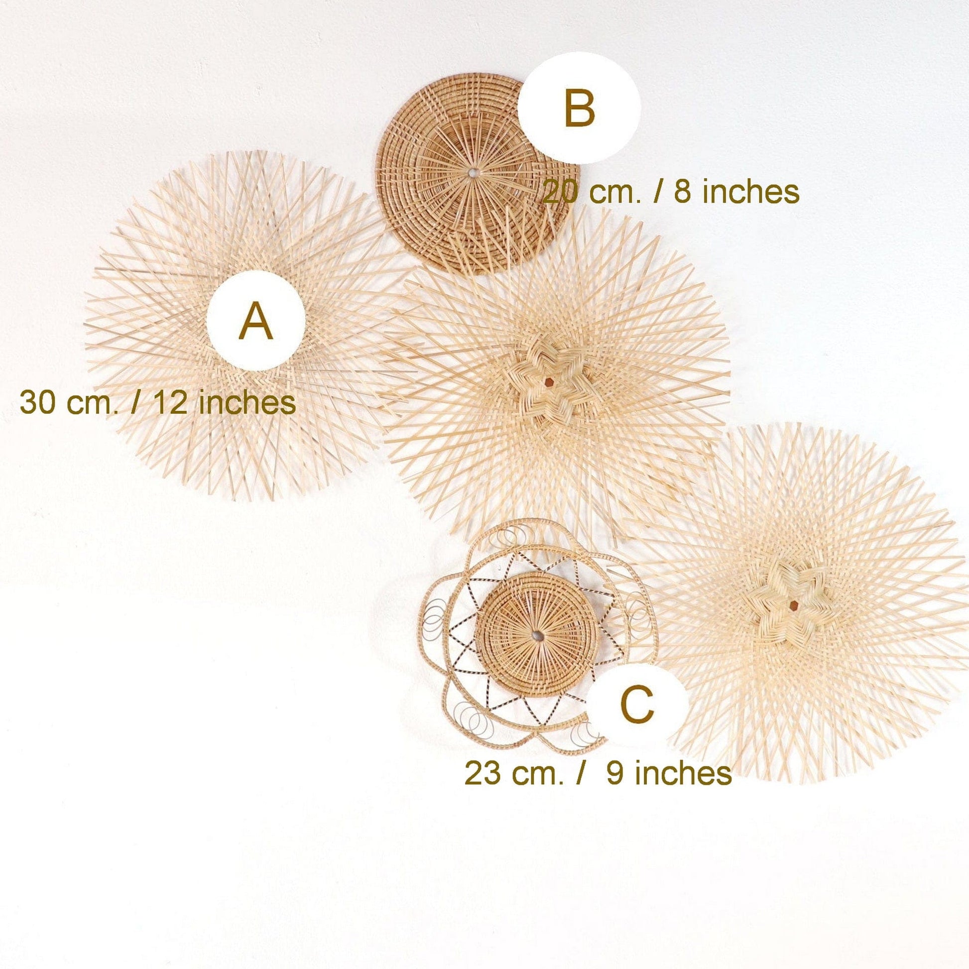 Pan Nee Wall Hanging DeCor Art Set Of 5 - Artistic Elegance Unleashed By Thaihome | Wall Decor | Modishstore - 2