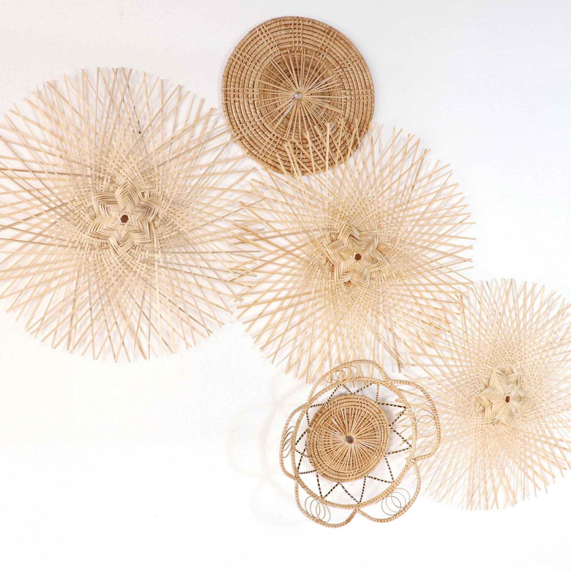 Pan Nee Wall Hanging DeCor Art Set Of 5 - Artistic Elegance Unleashed By Thaihome | Wall Decor | Modishstore - 4