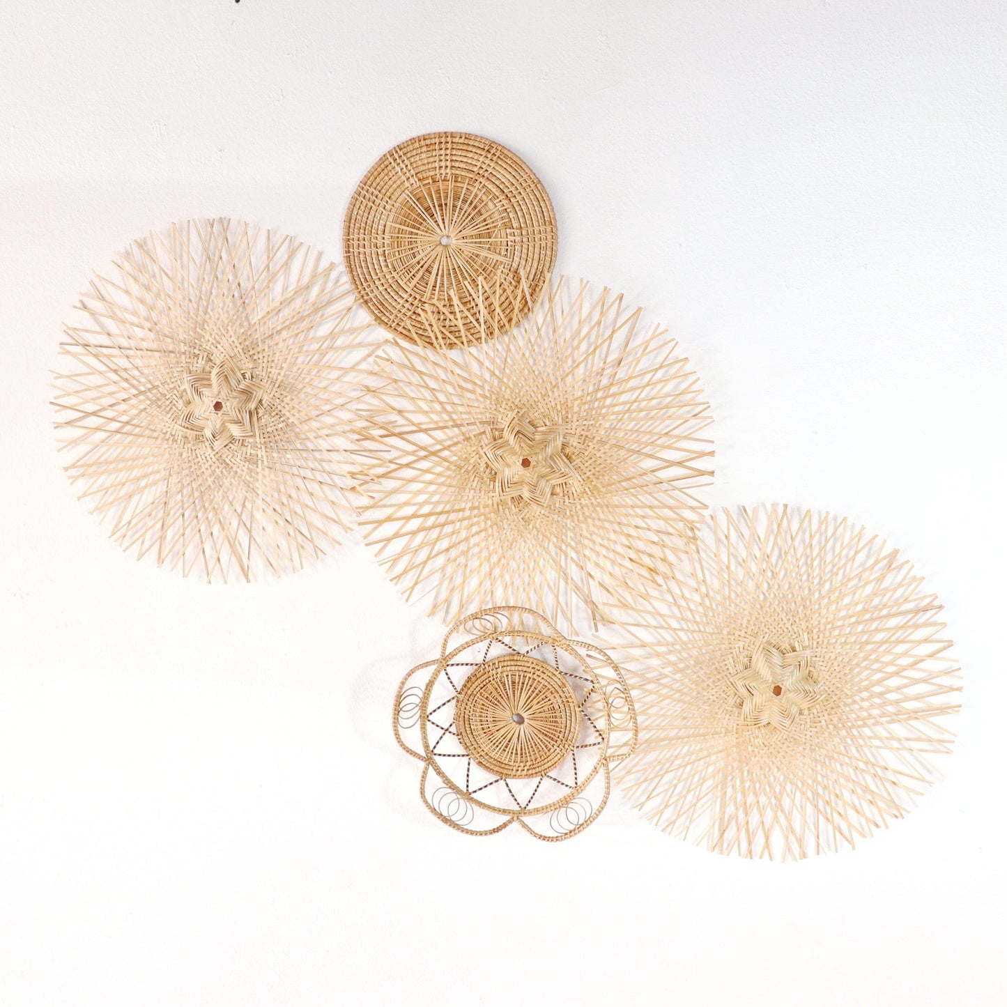 Pan Nee Wall Hanging DeCor Art Set Of 5 - Artistic Elegance Unleashed By Thaihome | Wall Decor | Modishstore