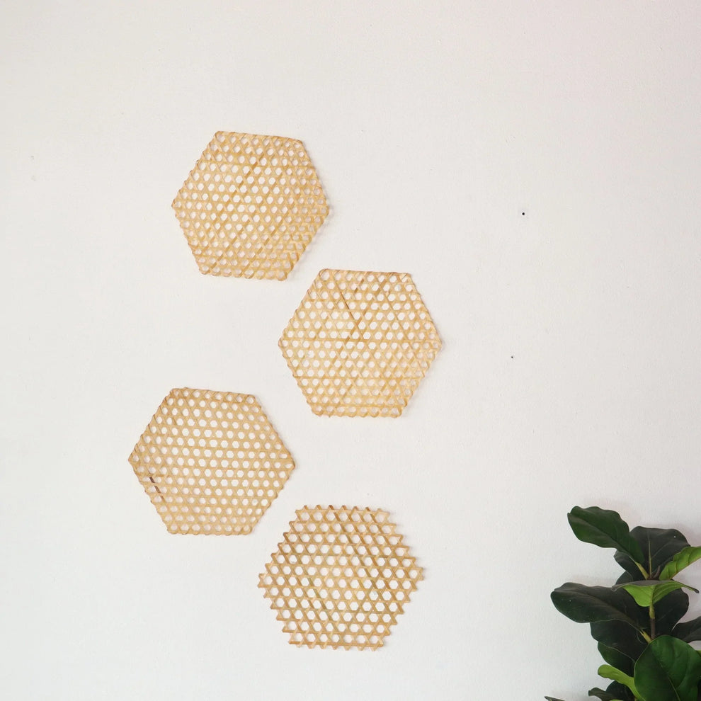 Petra - Wall Hanging Art DeCor (Set Of 4) By Thaihome | Wall Decor | Modishstore - 7