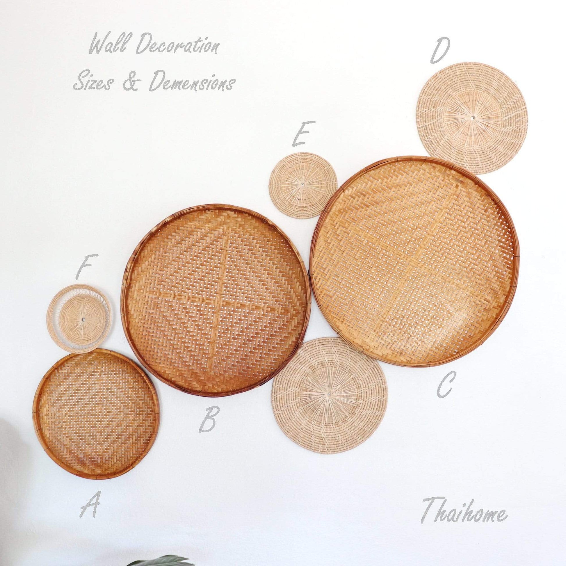 Pran La Da - Wall Hanging Decor Set Of 7 By Thaihome | Wall Decor | Modishstore - 2