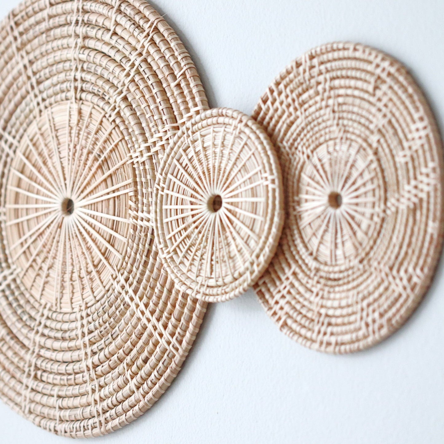 Sa La - Rattan Wall Hanging DeCor (Set Of 5) By Thaihome | Wall Decor | Modishstore - 4