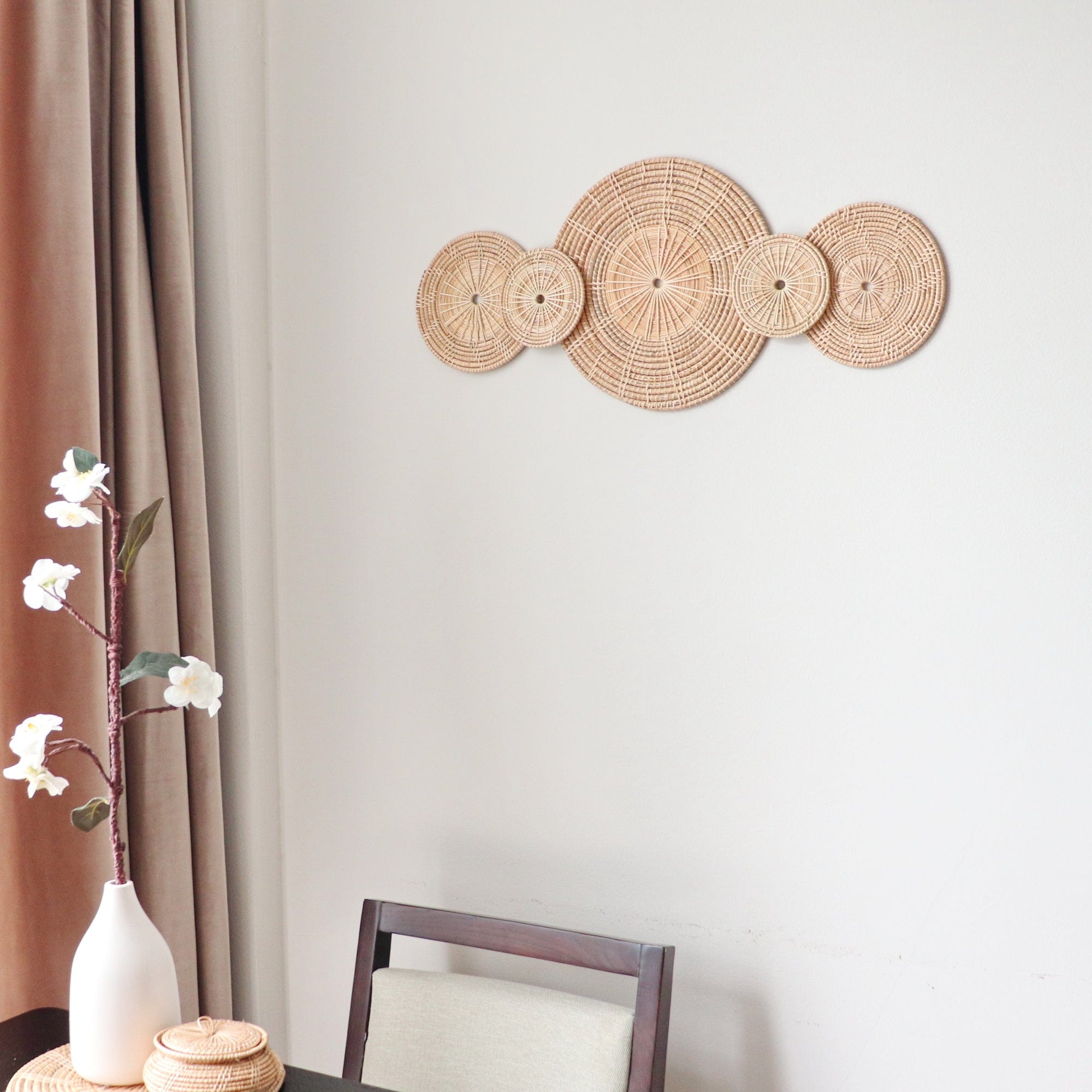Sa La - Rattan Wall Hanging DeCor (Set Of 5) By Thaihome – Modish Store