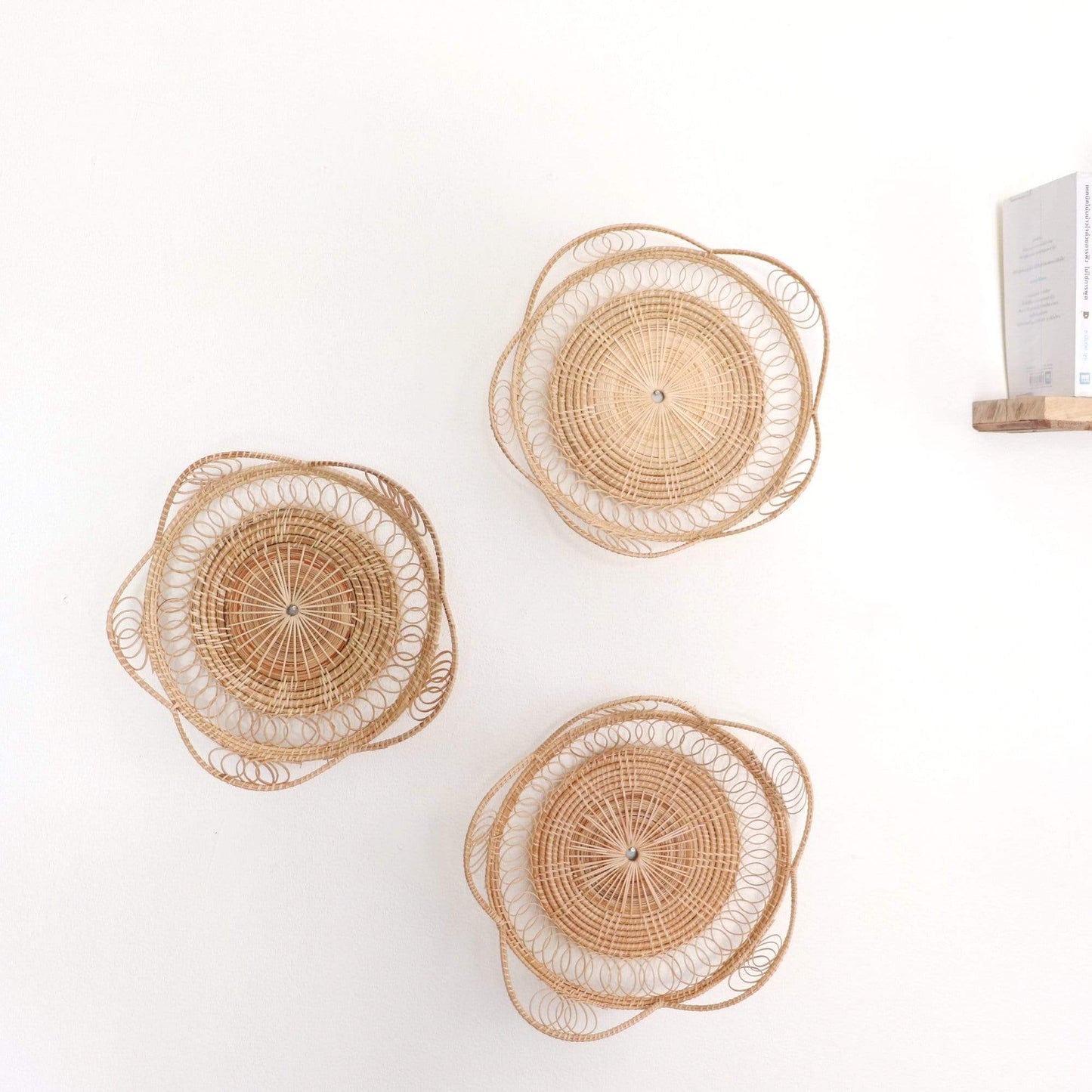 Wan Jai - Rattan Wall Hanging Decor (Set Of 3) By Thaihome | Wall Decor | Modishstore - 5