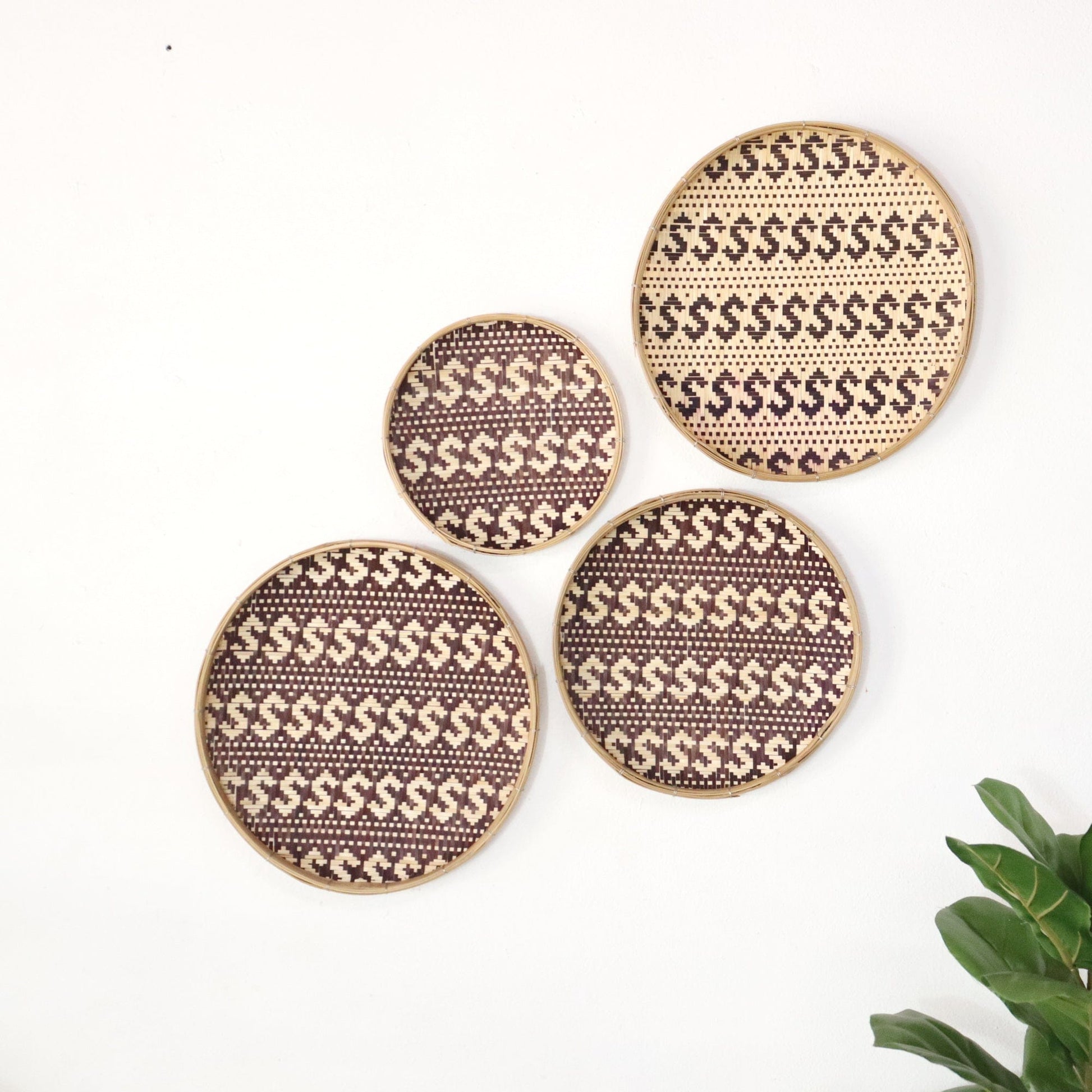 Si Ree - Wall Hanging Art DeCor Set Of 4 By Thaihome | Wall Decor | Modishstore