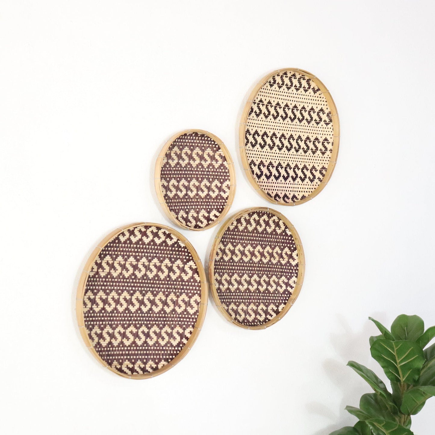 Si Ree - Wall Hanging Art DeCor Set Of 4 By Thaihome | Wall Decor | Modishstore - 3
