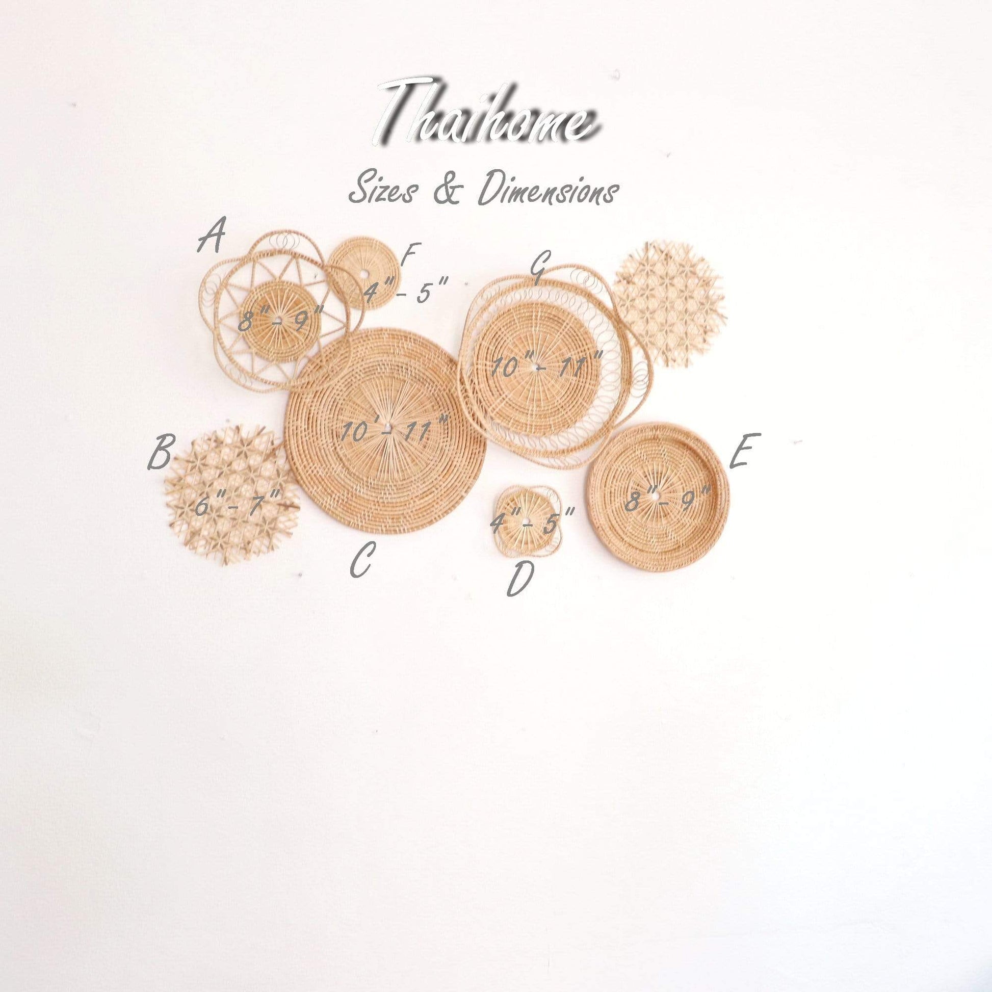 Ter Chan - Boho Wall Hanging Decor (Set Of 8) By Thaihome | Wall Decor | Modishstore - 2