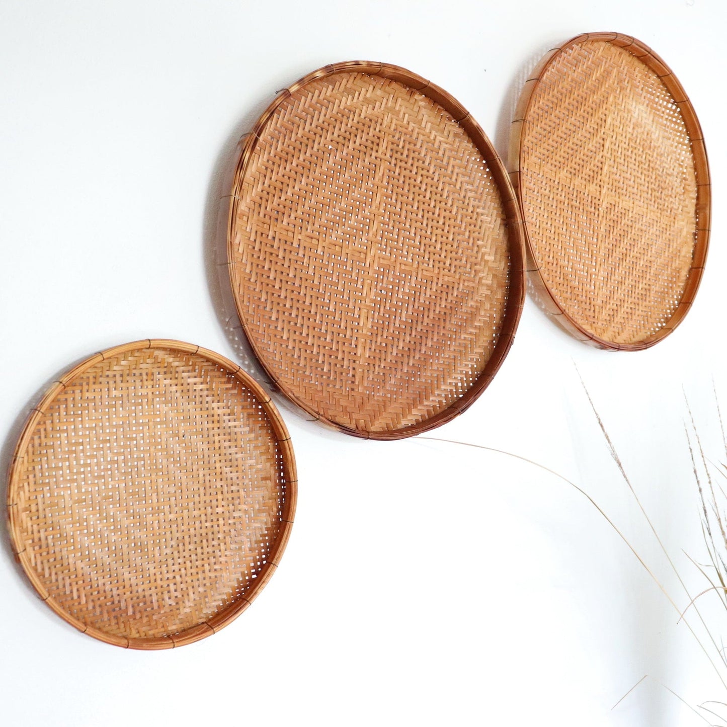 Tu Wa Nan - Antique Wall Hanging DeCor Set Of 3 By Thaihome | Wall Decor | Modishstore - 3