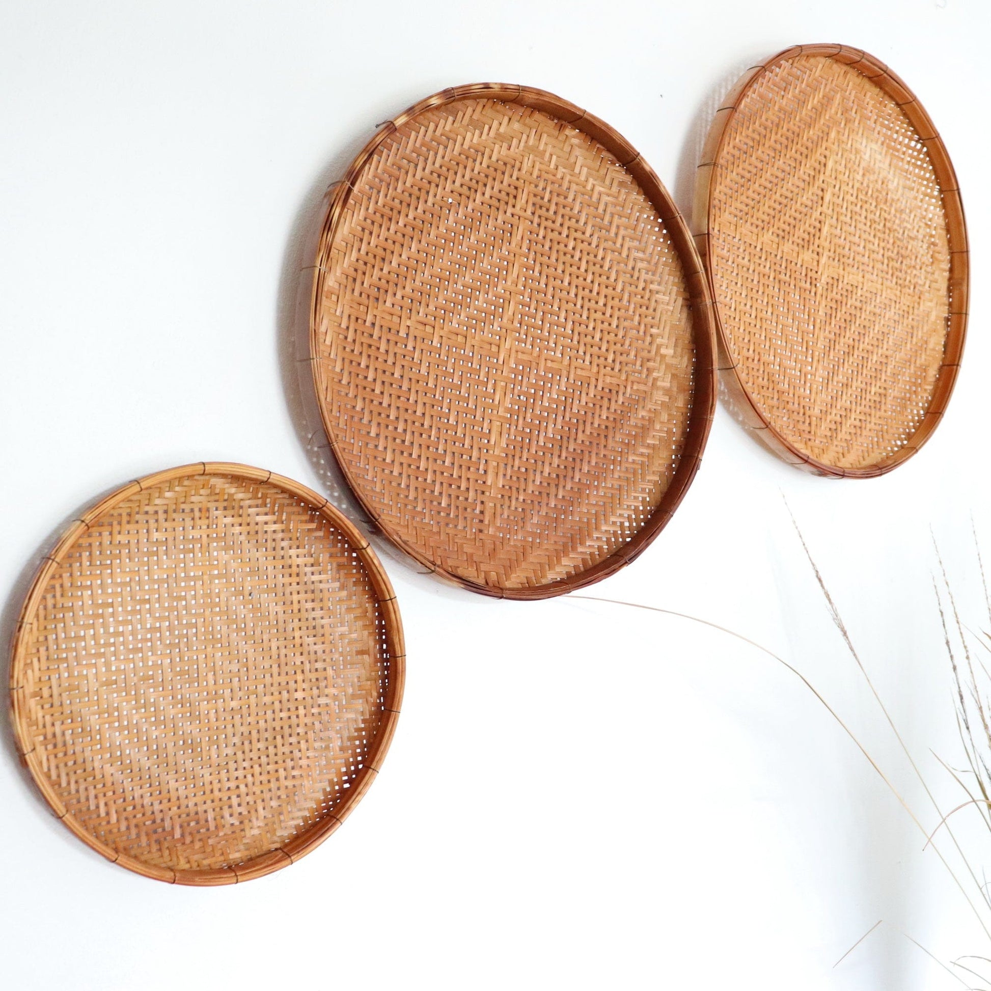 Tu Wa Nan - Antique Wall Hanging DeCor Set Of 3 By Thaihome | Wall Decor | Modishstore - 3