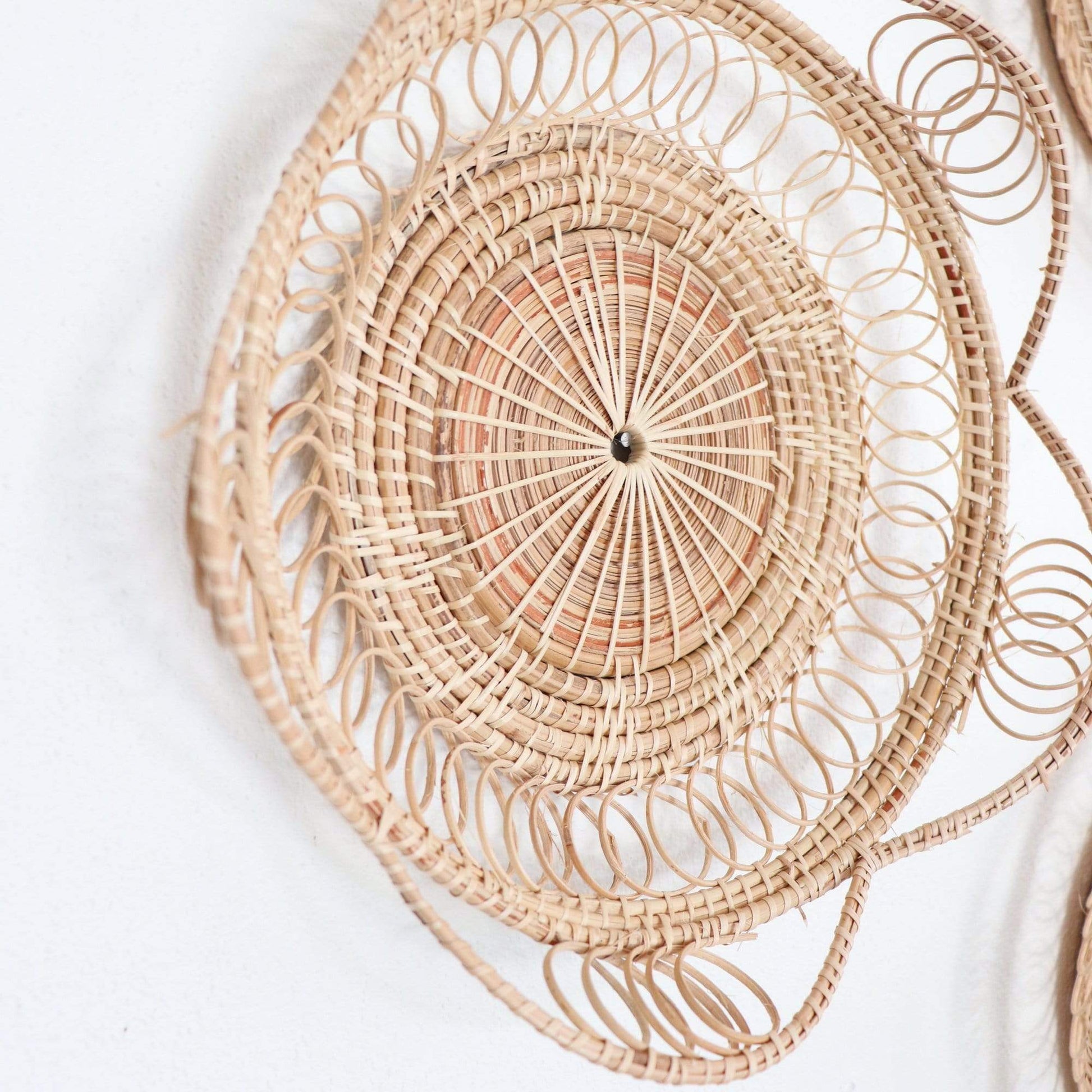 Wan Jai - Rattan Wall Hanging Decor (Set Of 3) By Thaihome | Wall Decor | Modishstore - 2