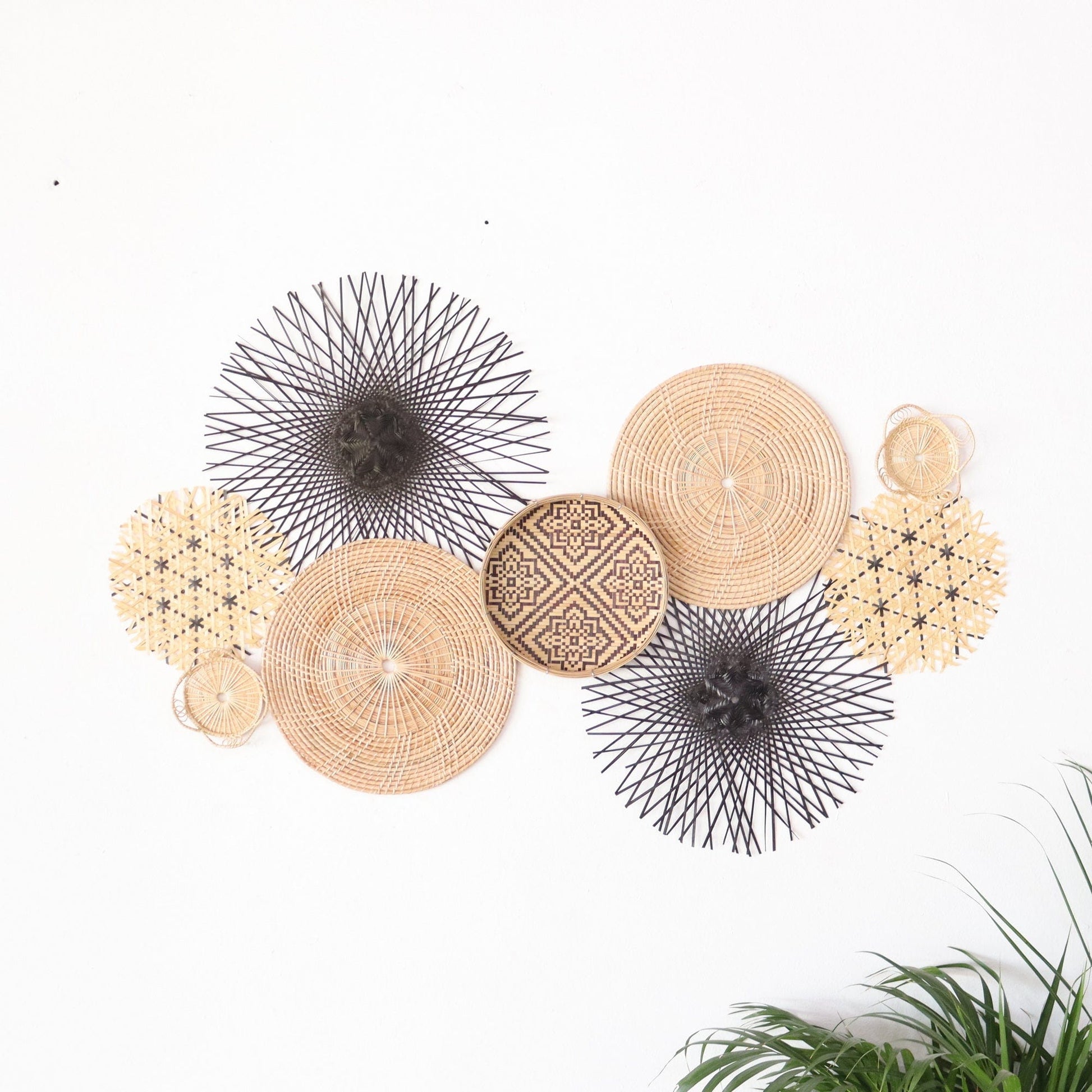 Wall Hanging DeCor Set Of 9 - Da Mi Ka By Thaihome | Wall Decor | Modishstore - 3