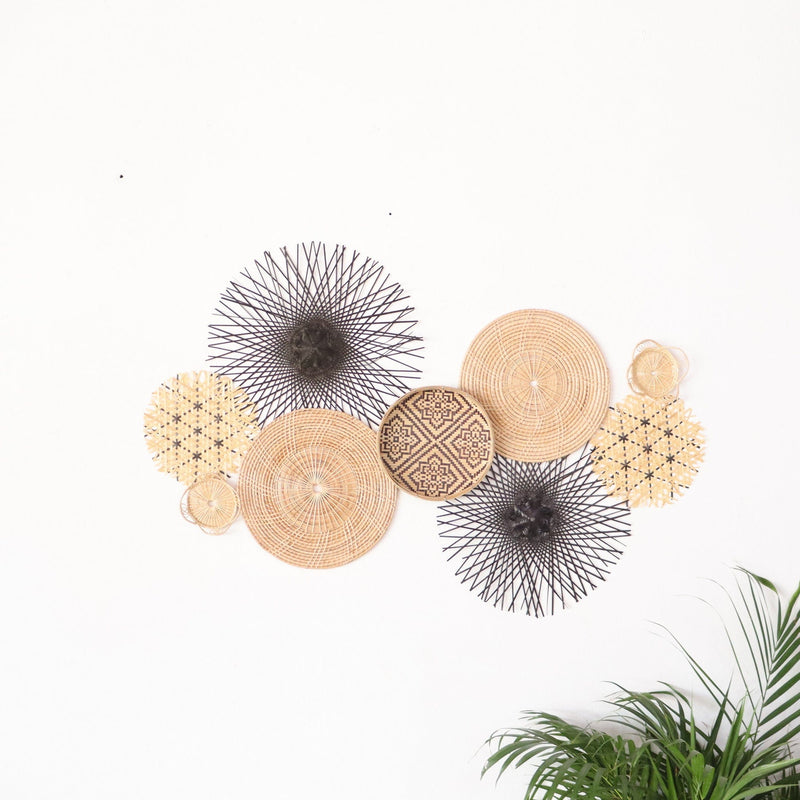 Wall Hanging DeCor Set Of 9 - Da Mi Ka By Thaihome | Wall Decor | Modishstore