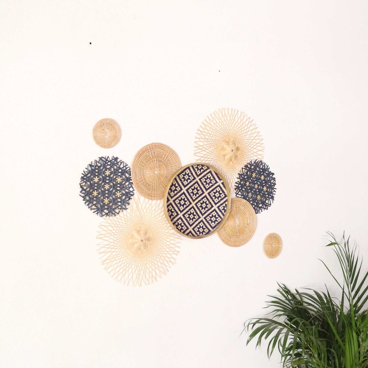 Cha Ma - Wall Hanging Decor Set Of 9 By Thaihome | Wall Decor | Modishstore - 5