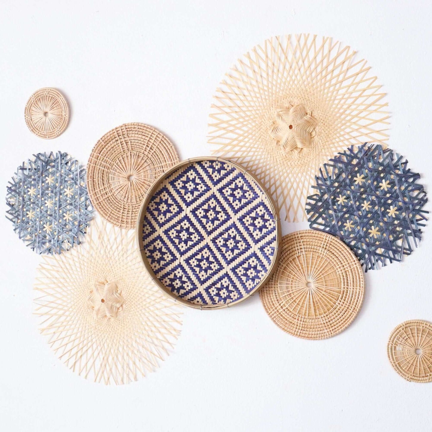 Cha Ma - Wall Hanging Decor Set Of 9 By Thaihome | Wall Decor | Modishstore - 7