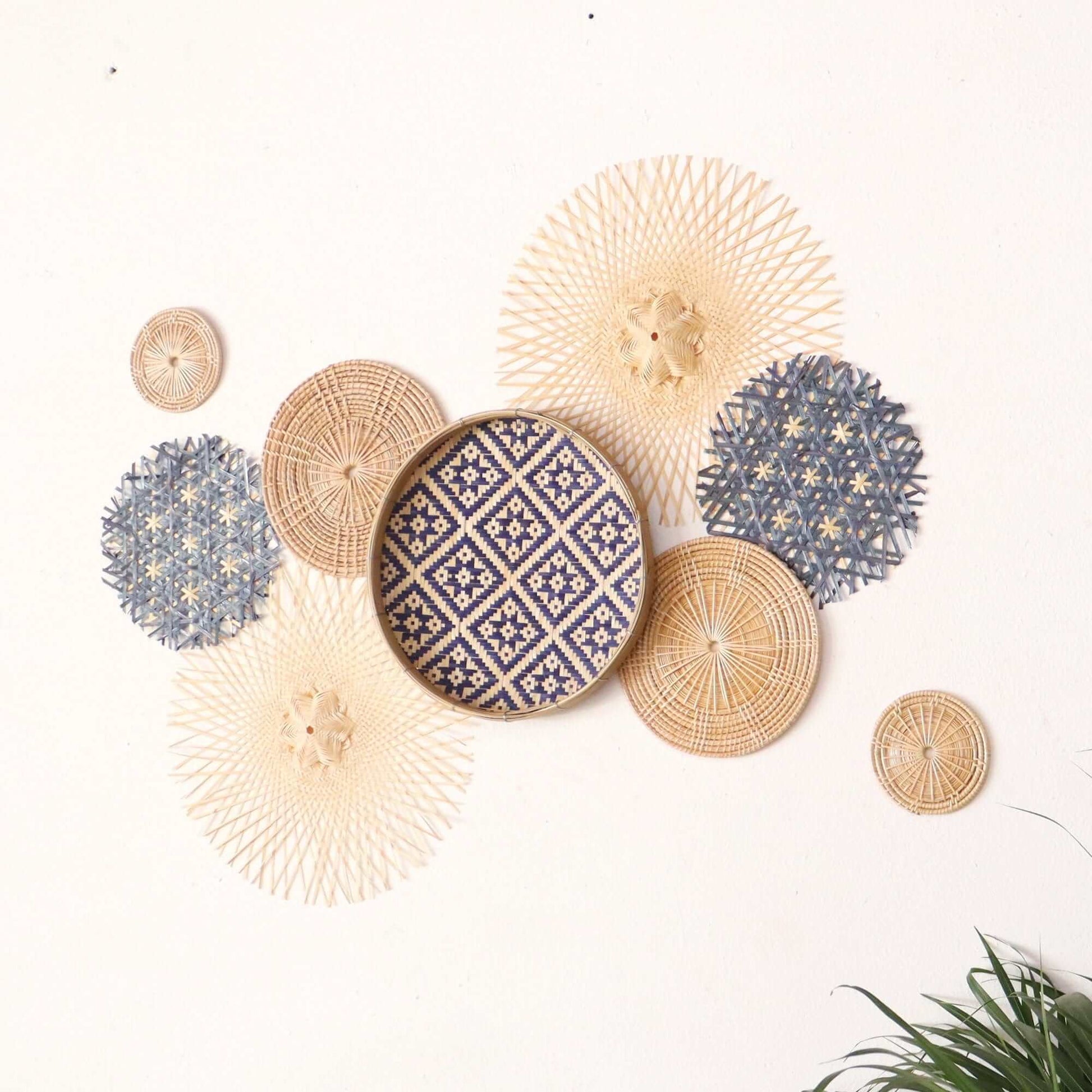 Cha Ma - Wall Hanging Decor Set Of 9 By Thaihome | Wall Decor | Modishstore - 4