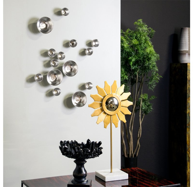 Wall Play: Seed, Silver Set Of 20 | Wall Art | Modishstore - 4