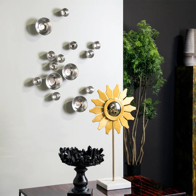 Wall Play Full Moon Gold Leaf By Gold Leaf Design Group Set Of 12 | Wall Decor | Modishstore - 11