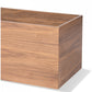 Linear Planter, Walnut Veneer by Gold Leaf Design Group | Planters, Troughs & Cachepots | Modishstore - 3