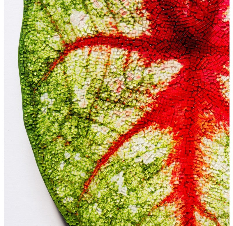 Mosaic Caladium Green Wall Art, 24"H by Gold Leaf Design Group | Green Wall | Modishstore - 3