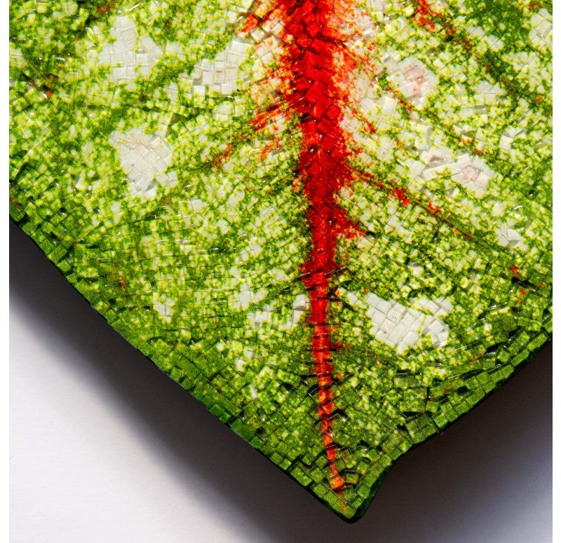 Mosaic Caladium Green Wall Art, 24"H by Gold Leaf Design Group | Green Wall | Modishstore - 4