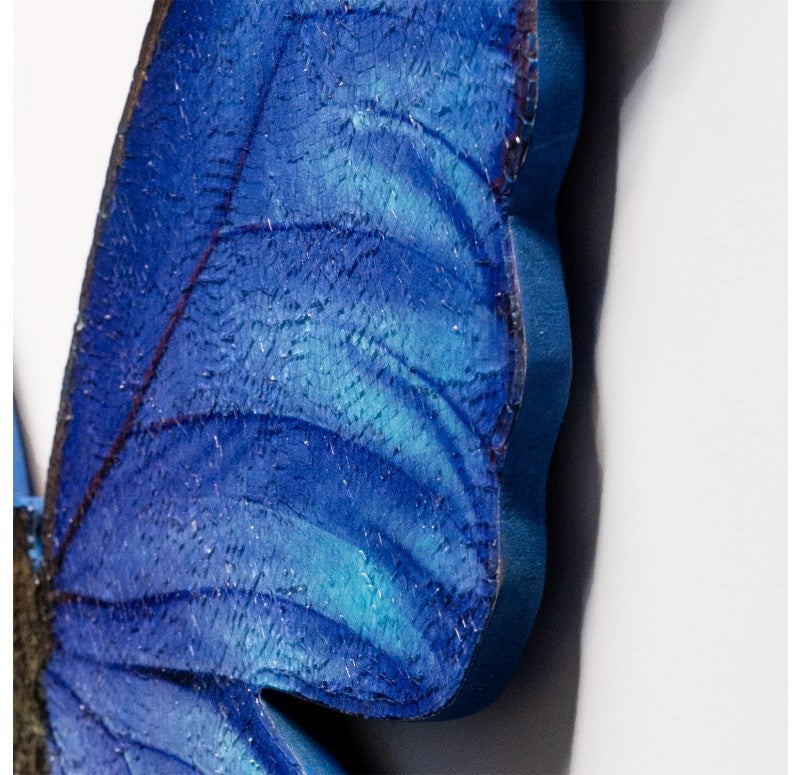 Mosaic Butterfly Blue Morpho Wall Art, 30"W by Gold Leaf Design Group | Wall Decor | Modishstore - 5