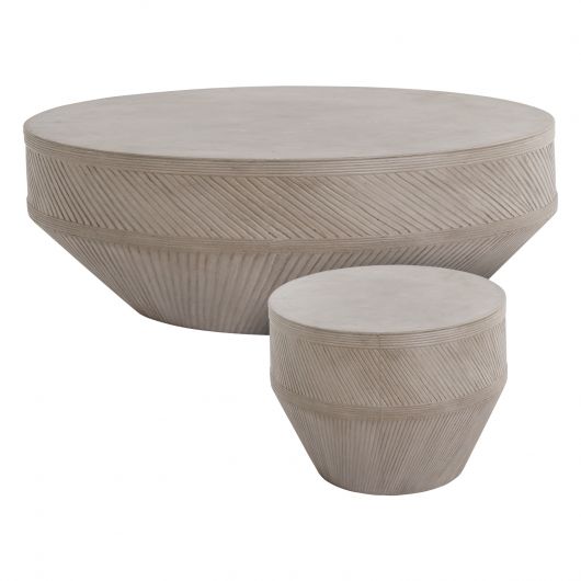 Werner Outdoor Concrete Coffee Table By Accent Decor | Outdoor Tables | Modishstore - 4