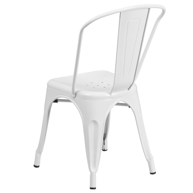 Flash Furniture Metal Indoor-Outdoor Stackable Chair | Outdoor Chairs | Modishstore - 28