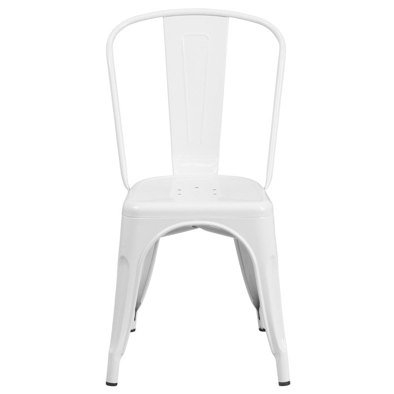Flash Furniture Metal Indoor-Outdoor Stackable Chair | Outdoor Chairs | Modishstore-25