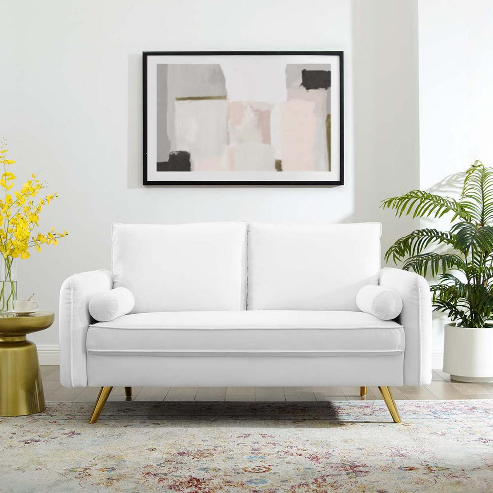 Modway Revive Performance Velvet Loveseat - EEI-3989 | Loveseats | Modishstore - 18