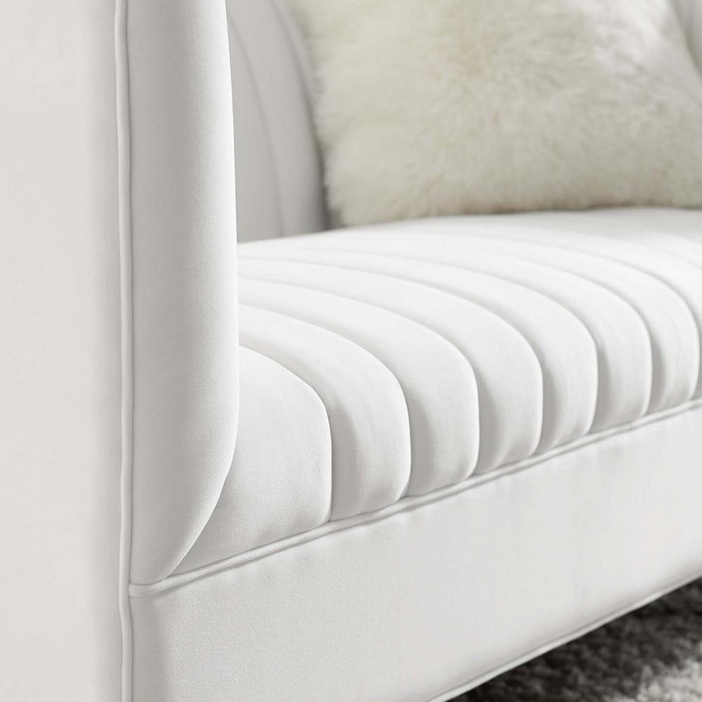Modway Shift Channel Tufted Performance Velvet Loveseat - EEI-4131 | Loveseats | Modishstore - 31