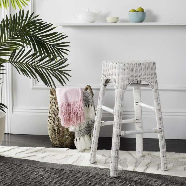 Safavieh Percy Wicker Counter Stool | Counter Stools | Modishstore - 2