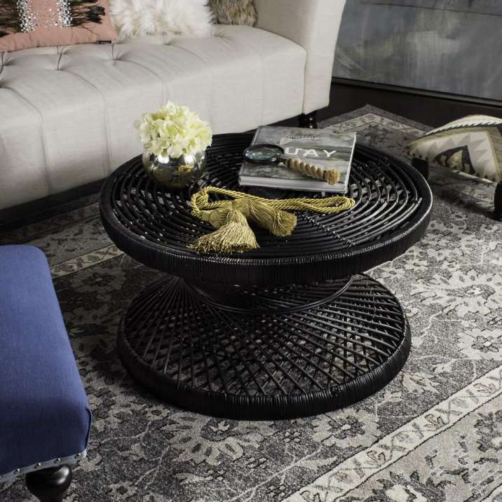 Safavieh Grimson Large Bowed Coffee Table | Coffee Tables | Modishstore - 2