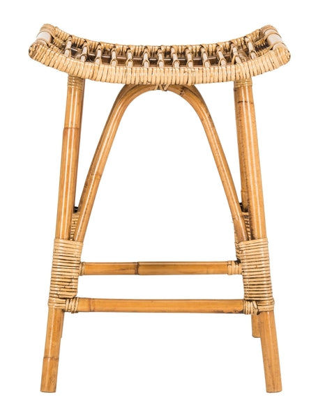 Safavieh Leda Rattan Counter Stool | Counter Stools | Modishstore - 1