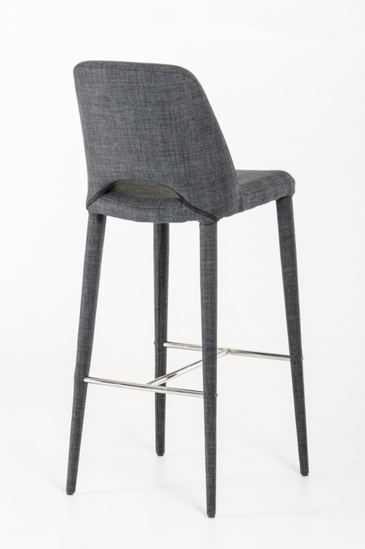 Vig Furniture Modrest Williamette Modern Dark Grey Fabric Bar Stool | Modishstore | Bar Stools-2