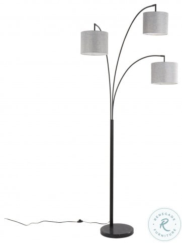 LumiSource Willow Linen Floor Lamp-2