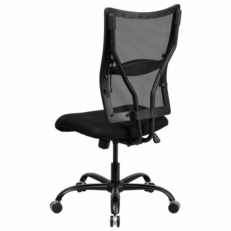 Hercules Series Big & Tall 400 Lb. Rated Black Mesh Executive Swivel Ergonomic Office Chair By Flash Furniture | Office Chairs | Modishstore - 3