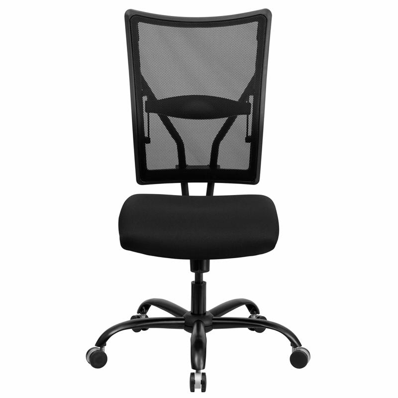 Hercules Series Big & Tall 400 Lb. Rated Black Mesh Executive Swivel Ergonomic Office Chair By Flash Furniture | Office Chairs | Modishstore - 4