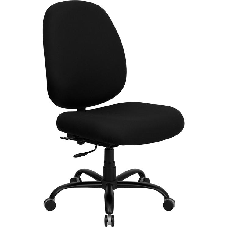 Hercules Series Big & Tall 400 Lb. Rated Black Fabric Executive Swivel Ergonomic Office Chair With Adjustable Back By Flash Furniture | Office Chairs | Modishstore