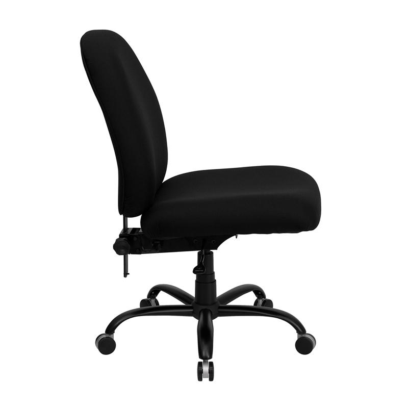 Hercules Series Big & Tall 400 Lb. Rated Black Fabric Executive Swivel Ergonomic Office Chair With Adjustable Back By Flash Furniture | Office Chairs | Modishstore - 2