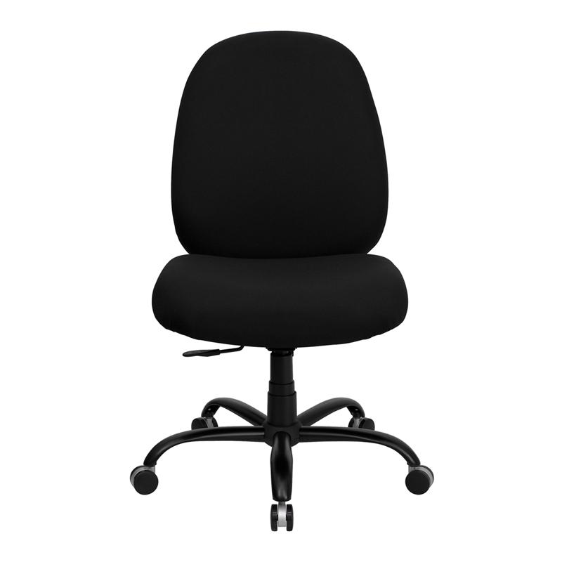 Hercules Series Big & Tall 400 Lb. Rated Black Fabric Executive Swivel Ergonomic Office Chair With Adjustable Back By Flash Furniture | Office Chairs | Modishstore - 4