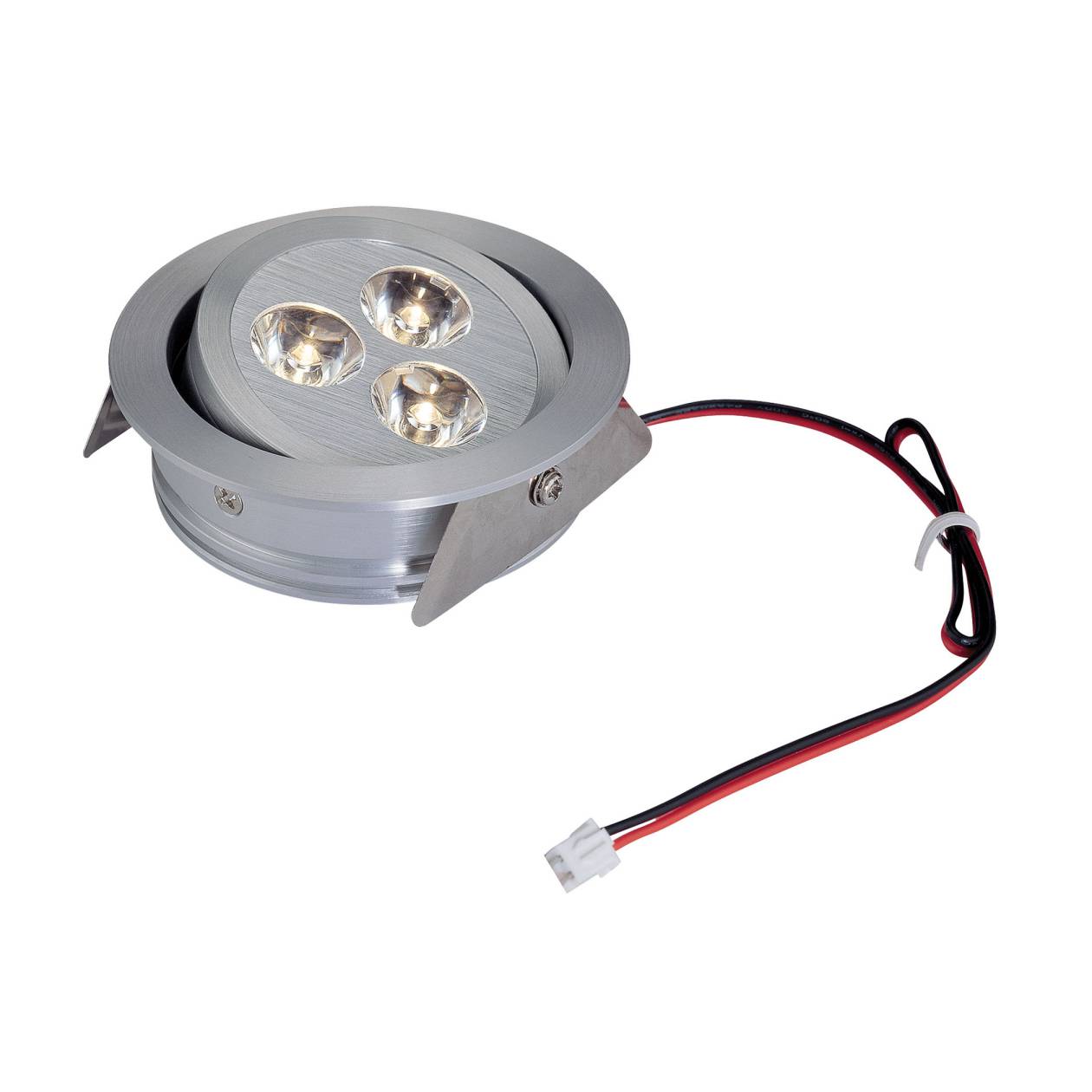 Tiro 3-Light Directional Downlight in Brushed Aluminum with Clear Acrylic Diffuser - Integrated LED ELK Lighting | Lightbulbs | Modishstore