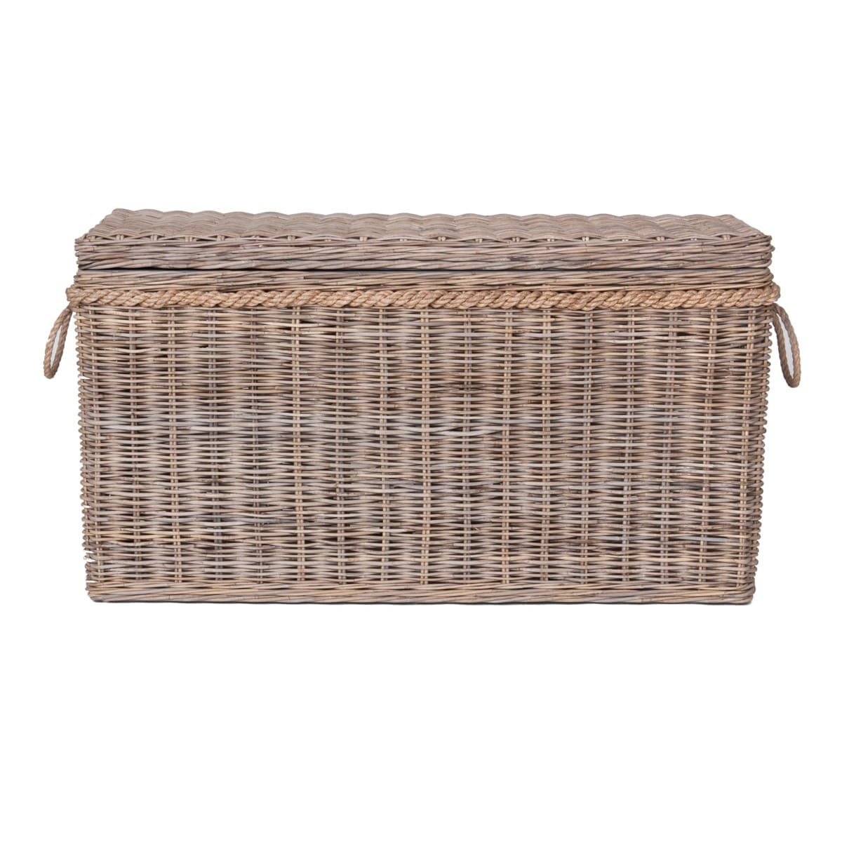 Sabrina Rattan Basket Console set of 2 W/Storage by Jeffan | Bins, Baskets & Buckets | Modishstore - 13