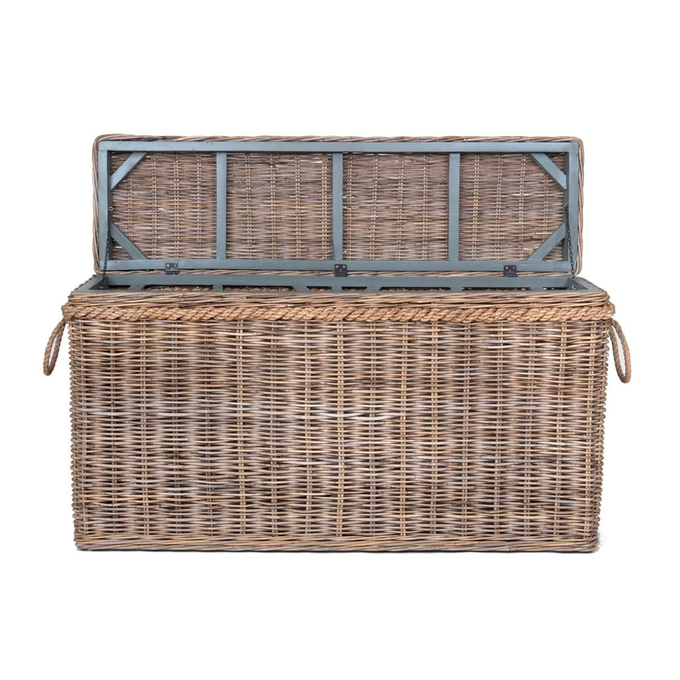 Sabrina Rattan Basket Console set of 2 W/Storage by Jeffan | Bins, Baskets & Buckets | Modishstore - 14