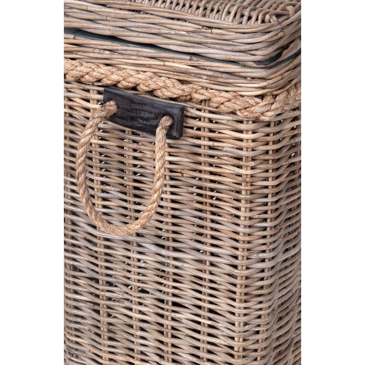 Sabrina Rattan Basket Console set of 2 W/Storage by Jeffan | Bins, Baskets & Buckets | Modishstore - 18