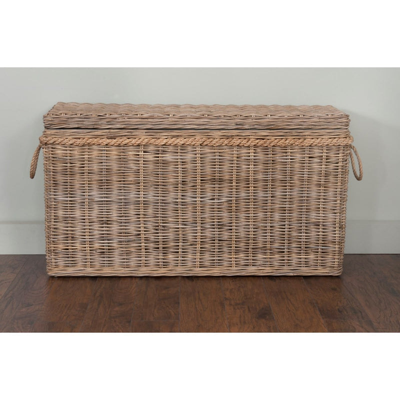 Sabrina Rattan Basket Console set of 2 W/Storage by Jeffan | Bins, Baskets & Buckets | Modishstore
