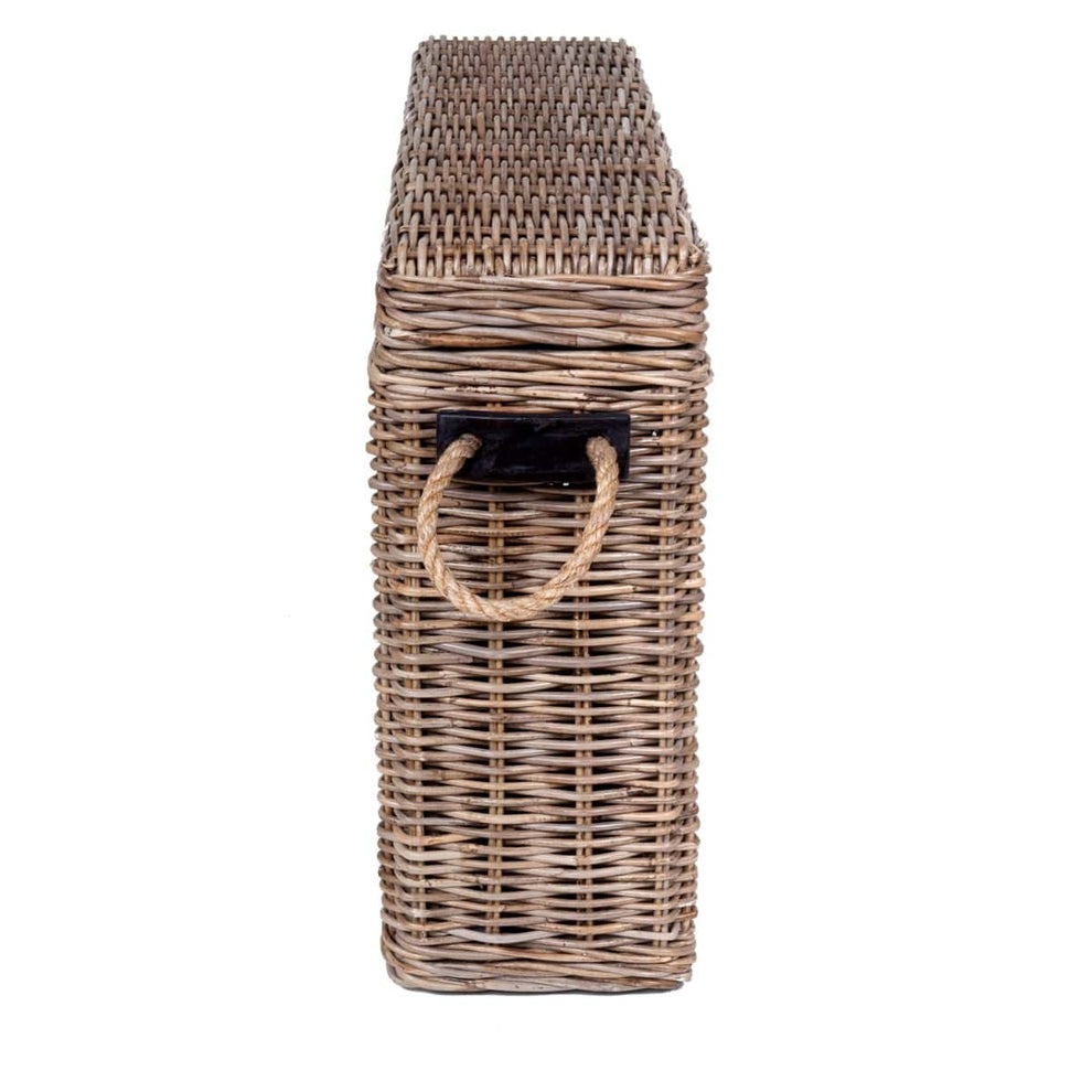 Sabrina Rattan Basket Console set of 2 W/Storage by Jeffan | Bins, Baskets & Buckets | Modishstore - 21
