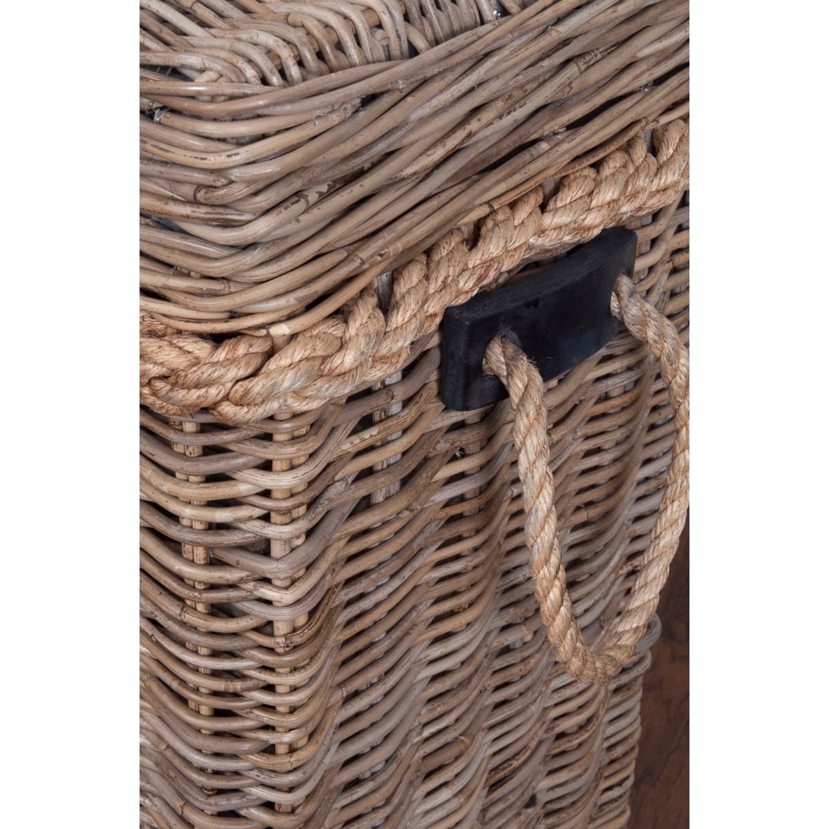 Sabrina Rattan Basket Console set of 2 W/Storage by Jeffan | Bins, Baskets & Buckets | Modishstore - 4