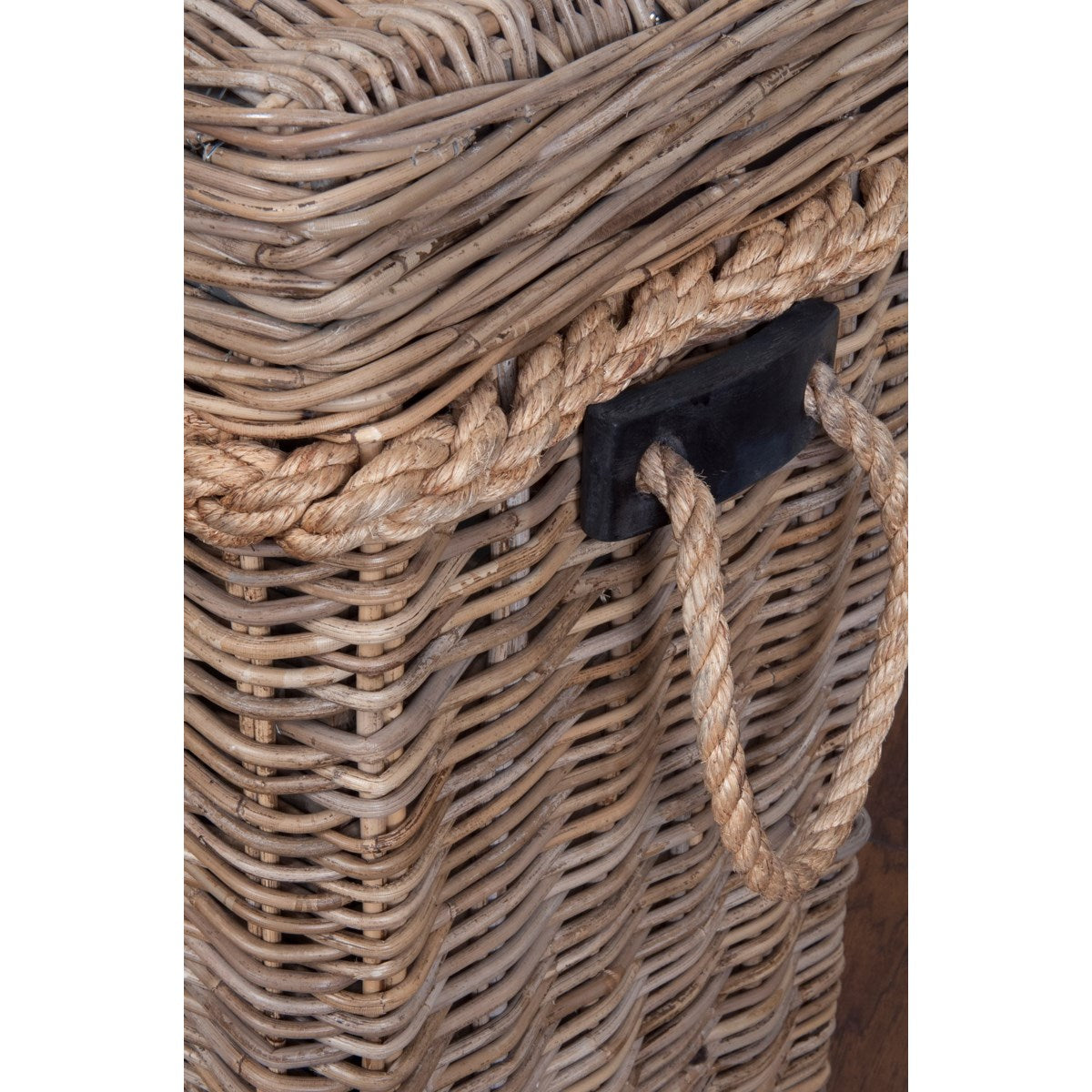 Sabrina Rattan Basket Console set of 2 W/Storage by Jeffan | Bins, Baskets & Buckets | Modishstore - 3