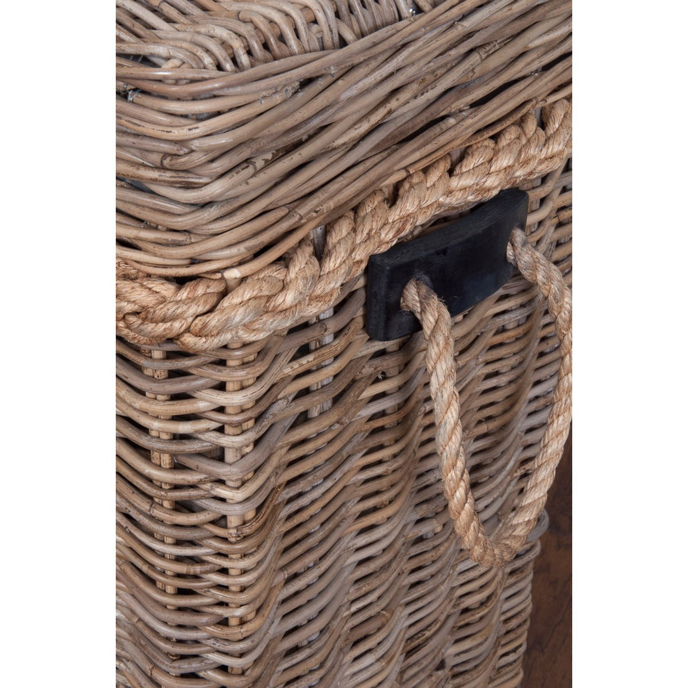 Sabrina Rattan Basket Console set of 2 W/Storage by Jeffan | Bins, Baskets & Buckets | Modishstore - 3